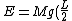 E=Mg(\frac{L}{2})=\frac{1}{2}Mv^2+\frac{1}{2}I\omega^2